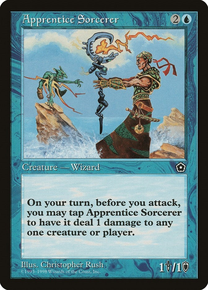 Image for Apprentice Sorcerer (Portal Second Age) - Magic: The Gathering