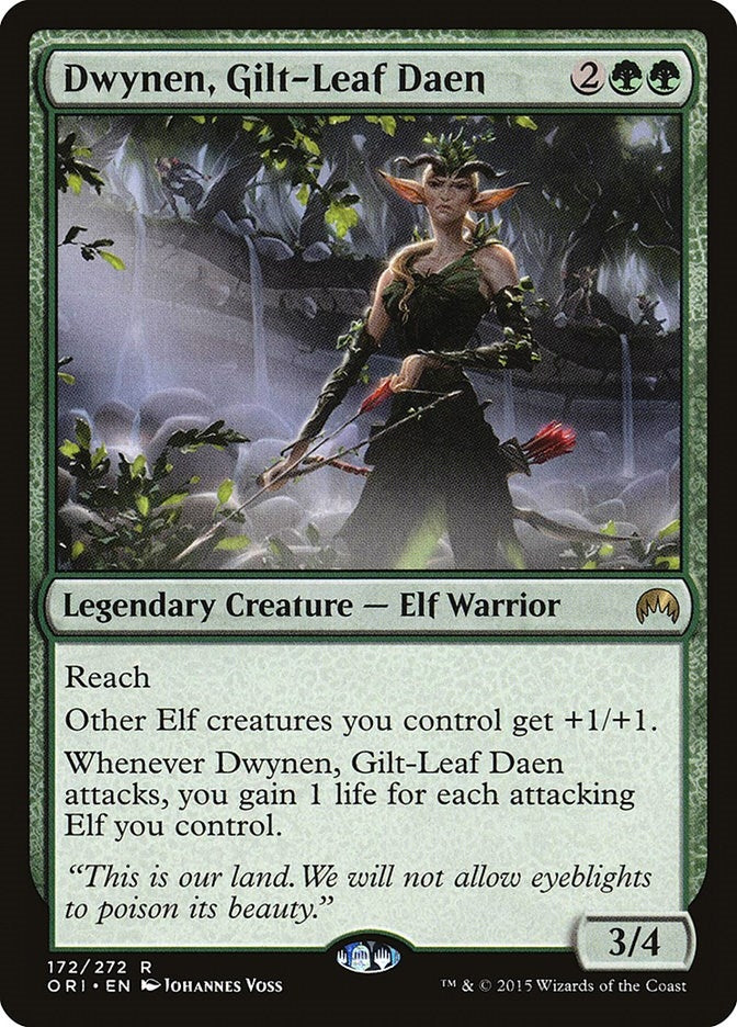 Image for Dwynen, Gilt-Leaf Daen (Magic Origins) (172) - Magic: The Gathering