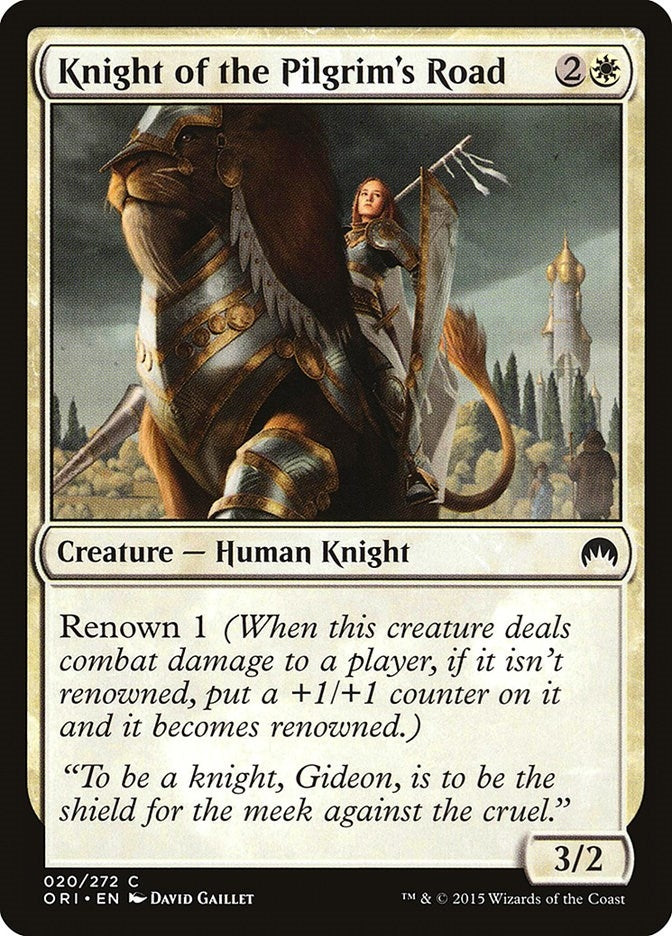Image for Knight of the Pilgrim's Road (Magic Origins) (20) - Magic: The Gathering