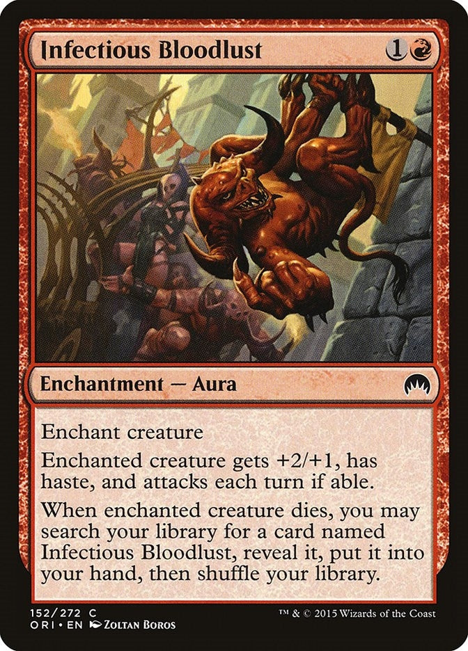 Image for Infectious Bloodlust (Magic Origins) (152) - Magic: The Gathering