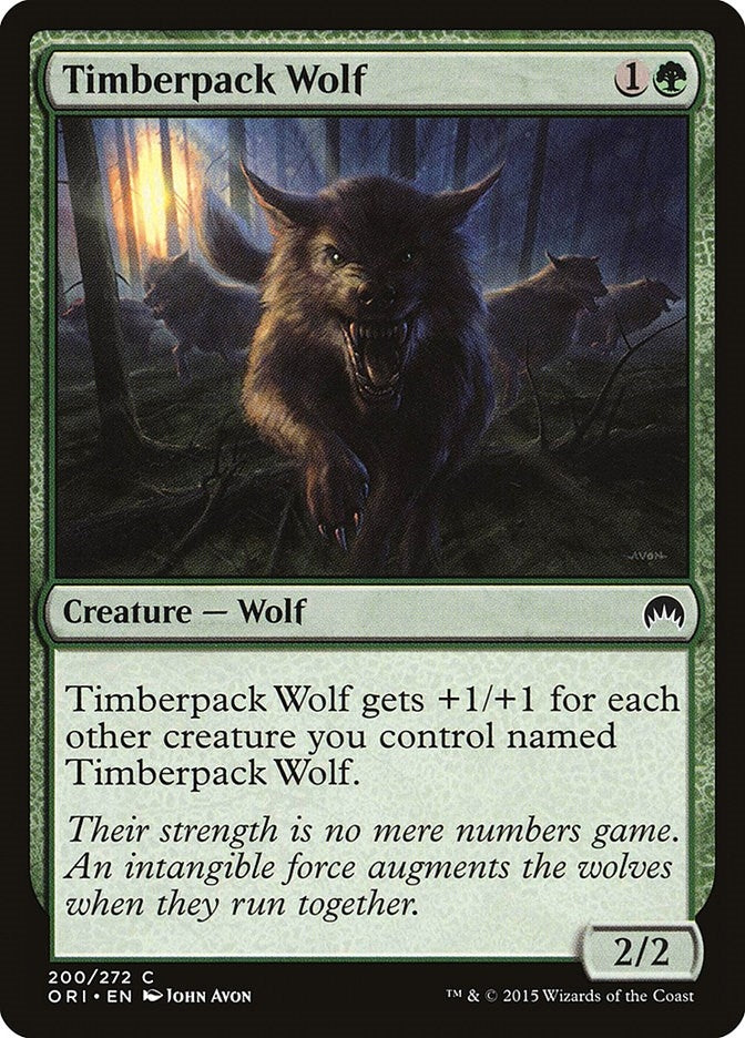 Image for Timberpack Wolf (Magic Origins) (200) - Magic: The Gathering