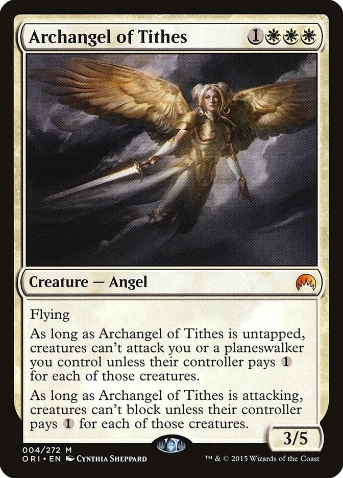 Image for Archangel of Tithes (Magic Origins) (4) - Magic: The Gathering