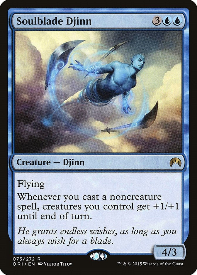 Image for Soulblade Djinn (Magic Origins) (75) - Magic: The Gathering