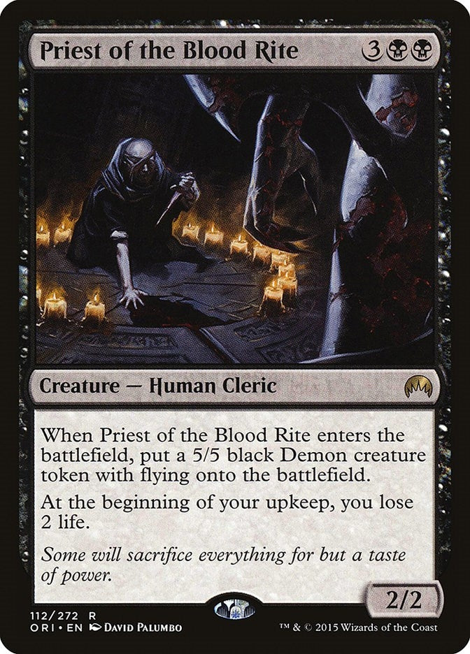 Image for Priest of the Blood Rite (Magic Origins) (112) - Magic: The Gathering