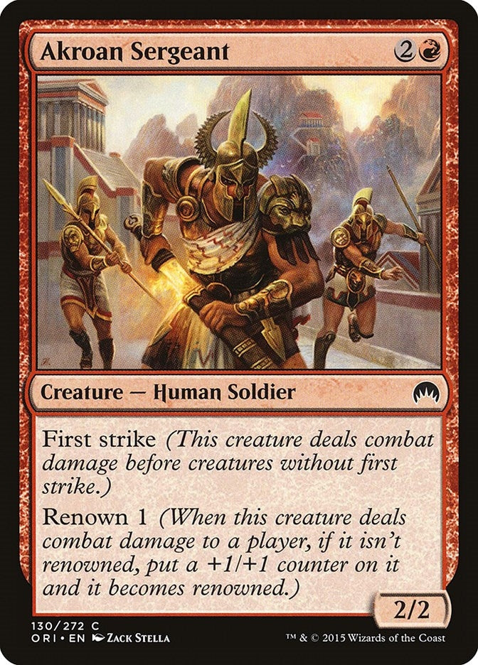 Image for Akroan Sergeant (Magic Origins) (130) - Magic: The Gathering