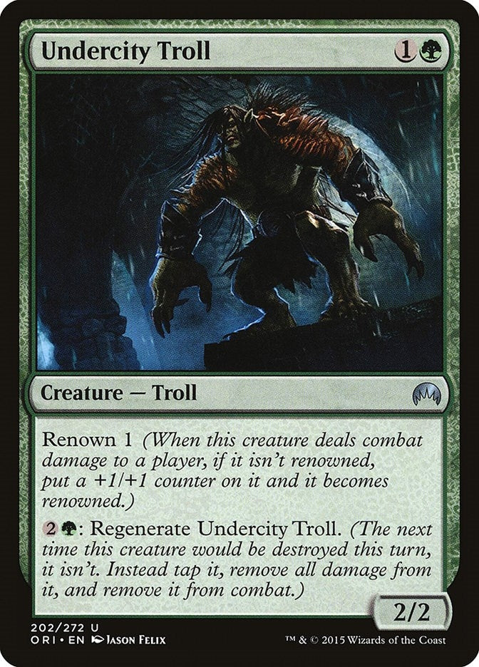 Image for Undercity Troll (Magic Origins) (202) - Magic: The Gathering