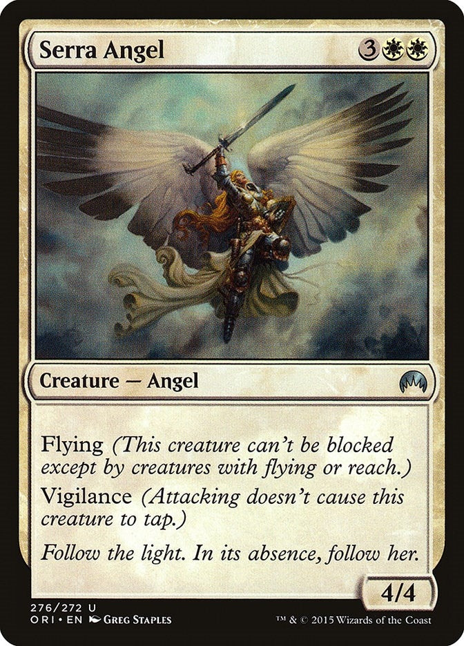 Image for Serra Angel (Magic Origins) (276) - Magic: The Gathering