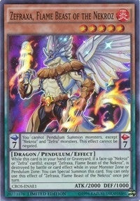 Image for Zefraxa, Flame Beast of the Nekroz (Crossed Souls: Advanced Edition) (CROS-ENAE1) - YuGiOh