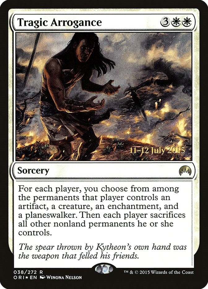 Image for Tragic Arrogance (Prerelease Cards) (38) - Magic: The Gathering