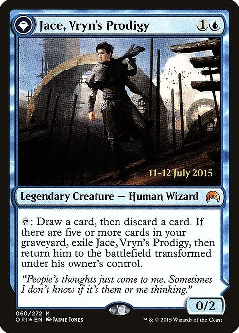 Image for Jace, Vryn's Prodigy (Prerelease Cards) (60) - Magic: The Gathering