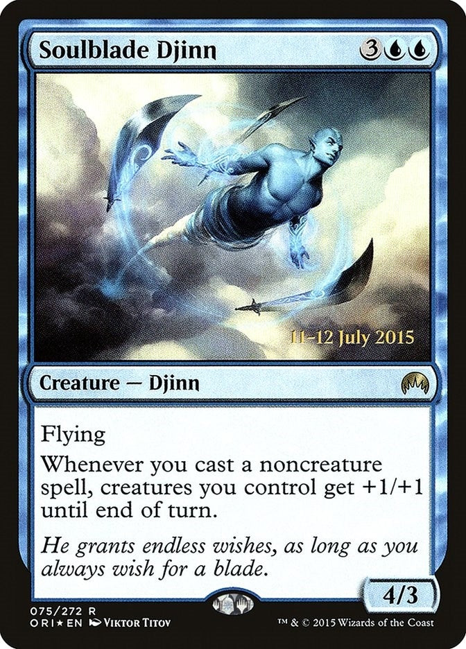 Image for Soulblade Djinn (Prerelease Cards) (75) - Magic: The Gathering