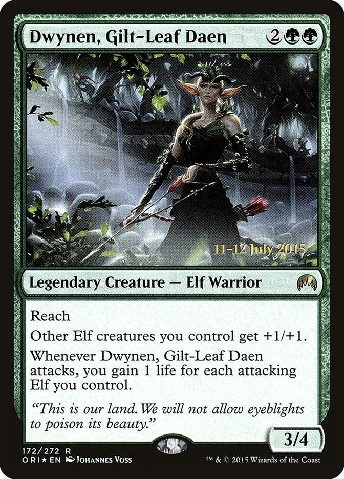 Image for Dwynen, Gilt-Leaf Daen (Prerelease Cards) (172) - Magic: The Gathering