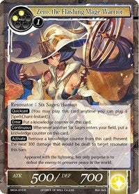 Image for Zero, the Flashing Mage-Warrior (The Millennia of Ages) (MOA-010) - Force of Will