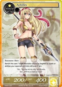Image for Achilles (Vingolf -Engage Knights-) (VIN001-002) - Force of Will