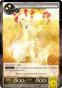 Image for Mind Reading Fox (The Moon Priestess Returns) (MPR-009) - Force of Will