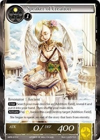 Image for Speaker of Creation (The Moon Priestess Returns) (MPR-015) - Force of Will