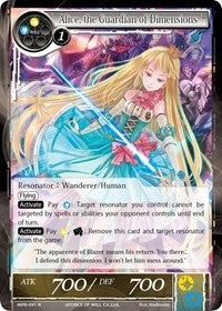 Image for Alice, the Guardian of Dimensions (The Moon Priestess Returns) (MPR-091) - Force of Will