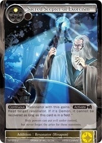 Image for Sacred Scepter of Exorcism (The Castle and The Two Towers) (TAT-015) - Force of Will