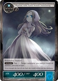 Image for Riina, the Girl with Nothing (The Castle and The Two Towers) (TAT-048) - Force of Will