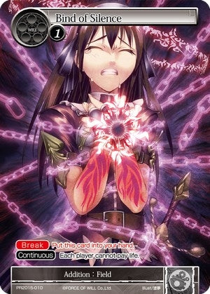 Image for Bind of Silence (Promo Cards) (PR2015-010) - Force of Will