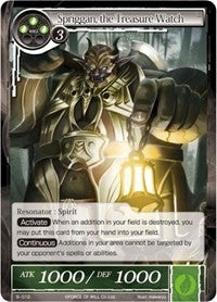 Image for Spriggan, the Treasure Watch (Starter Deck: Magic Circle of the Hurricane) (S-012) - Force of Will