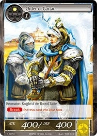 Image for Order of Gartar (Starter Deck: Knights of the Round Table) (1-007) - Force of Will