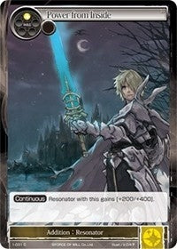 Image for Power from Inside (Starter Deck: Knights of the Round Table) (1-031) - Force of Will