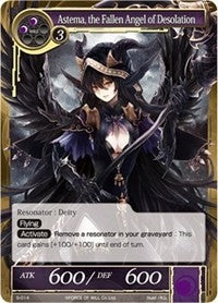 Image for Astema, the Fallen Angel of Desolation (Starter Deck: Jet Black Phantom) (S-014) - Force of Will