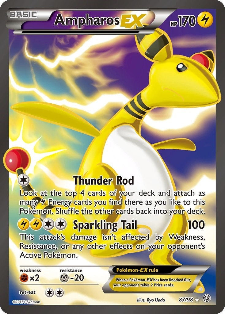 Image for Ampharos EX (87 Full Art) (XY - Ancient Origins) (87/98) - Pokemon
