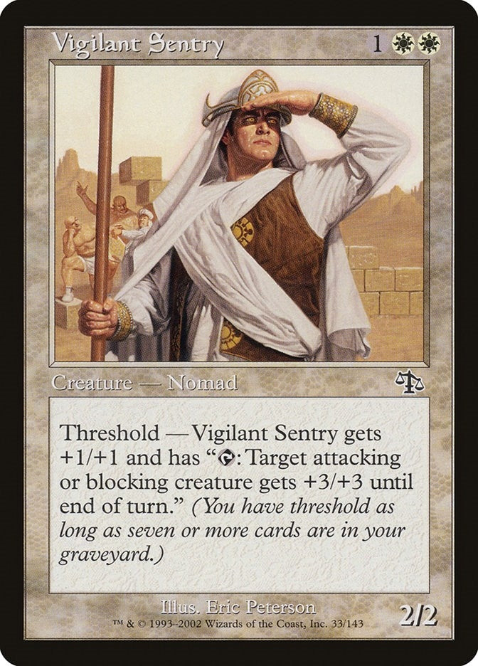 Image for Vigilant Sentry (Judgment) (33) - Magic: The Gathering