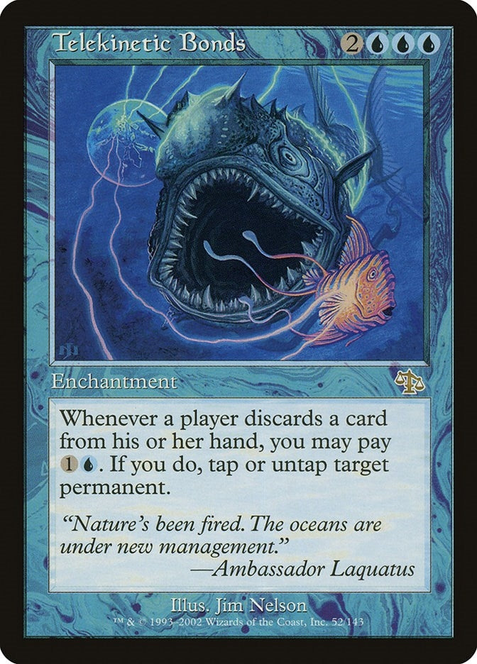 Image for Telekinetic Bonds (Judgment) (52) - Magic: The Gathering