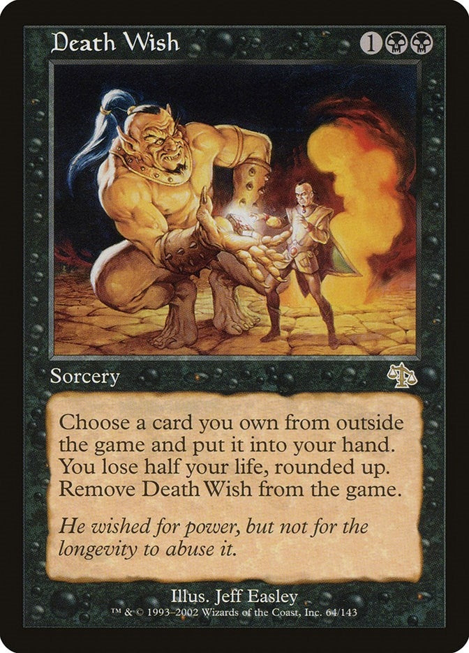 Image for Death Wish (Judgment) (64) - Magic: The Gathering