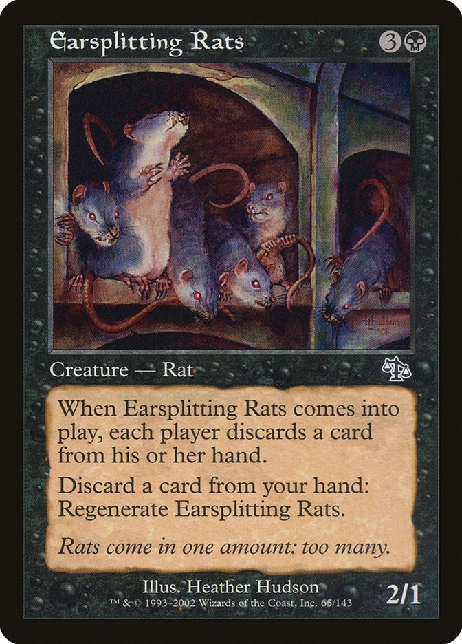 Image for Earsplitting Rats (Judgment) (65) - Magic: The Gathering