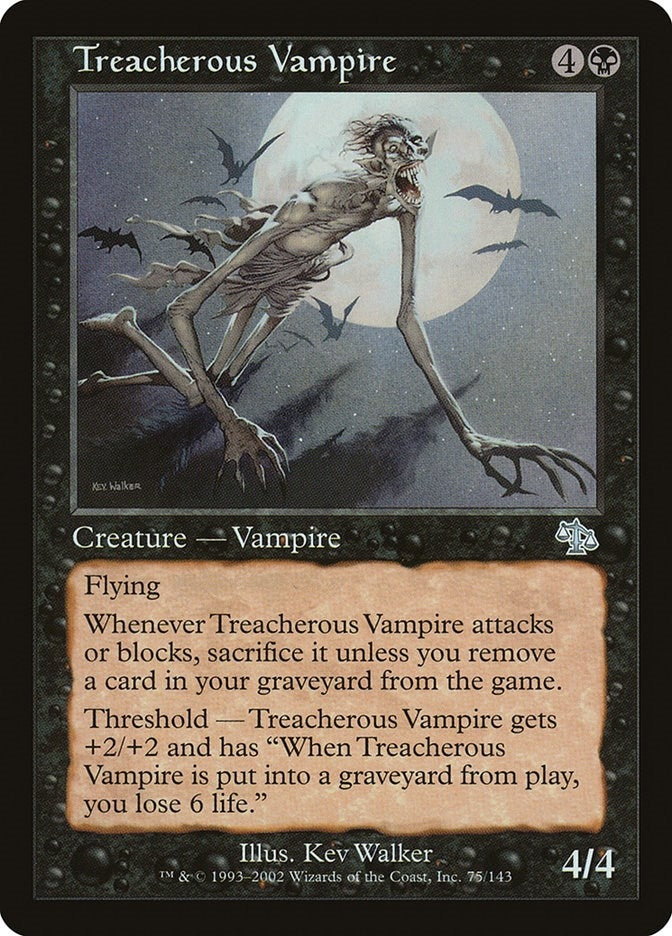 Image for Treacherous Vampire (Judgment) (75) - Magic: The Gathering