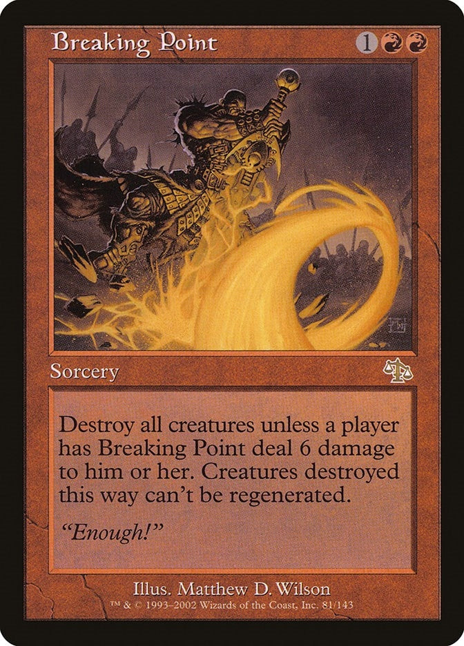 Image for Breaking Point (Judgment) (81) - Magic: The Gathering