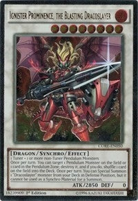 Image for Ignister Prominence, the Blasting Dracoslayer (UTR) (Clash of Rebellions) (CORE-EN050) - YuGiOh