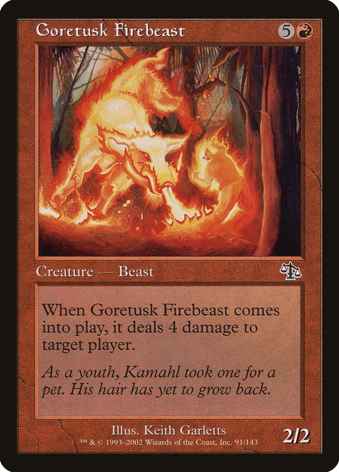Image for Goretusk Firebeast (Judgment) (91) - Magic: The Gathering