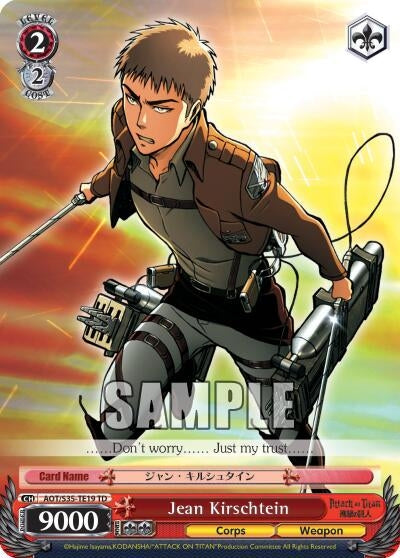 Image for Jean Kirschtein (Attack on Titan) (AOT/S35-TE19 TD) - Weiss Schwarz