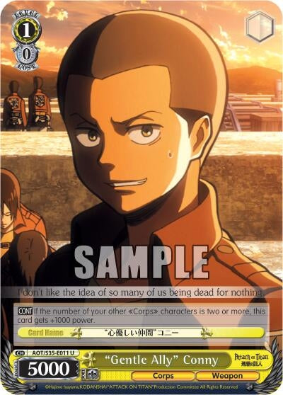 Image for "Gentle Ally" Conny (Attack on Titan) (AOT/S35-E011 U) - Weiss Schwarz
