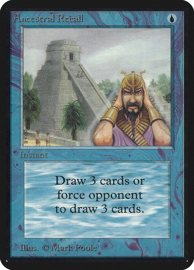 Image for Ancestral Recall (Alpha Edition) - Magic: The Gathering