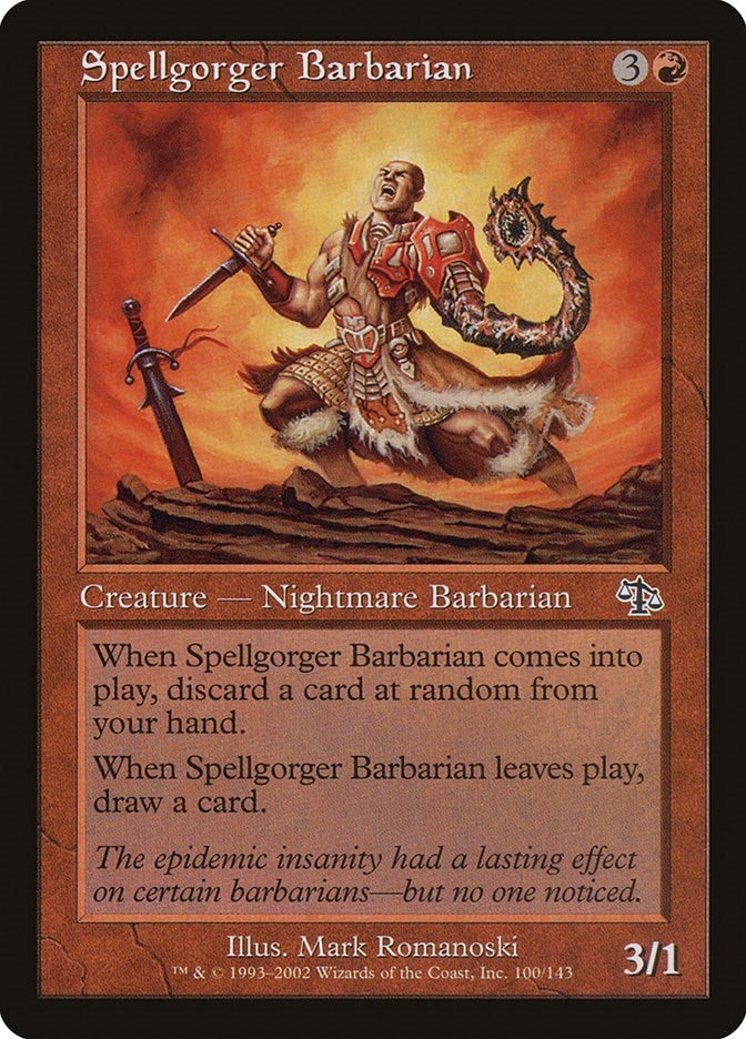 Image for Spellgorger Barbarian (Judgment) (100) - Magic: The Gathering