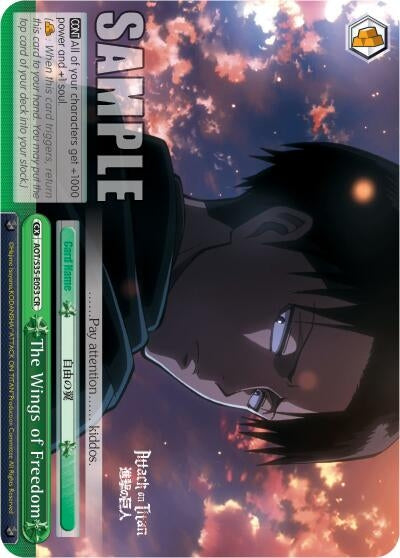 Image for The Wings of Freedom (Attack on Titan) (AOT/S35-E053 CR) - Weiss Schwarz