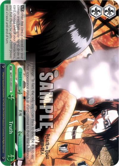 Image for Truth (Attack on Titan) (AOT/S35-E055 CC) - Weiss Schwarz