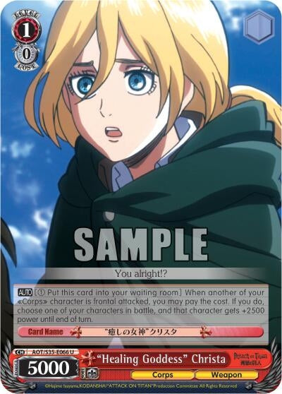 Image for "Healing Goddess" Christa (Attack on Titan) (AOT/S35-E066 U) - Weiss Schwarz