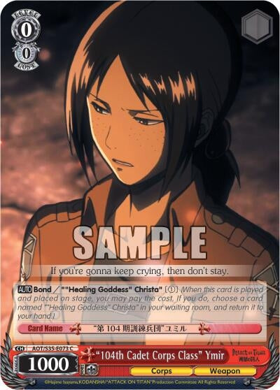 Image for "104th Cadet Corps Class" Ymir (Attack on Titan) (AOT/S35-E073 C) - Weiss Schwarz