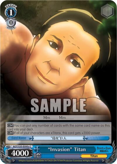 Image for "Invasion" Titan (C) (Attack on Titan) (AOT/S35-E095c C) - Weiss Schwarz