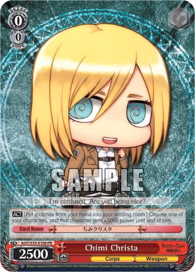 Image for Chimi Christa (Attack on Titan) (AOT/S35-E108 PR) - Weiss Schwarz