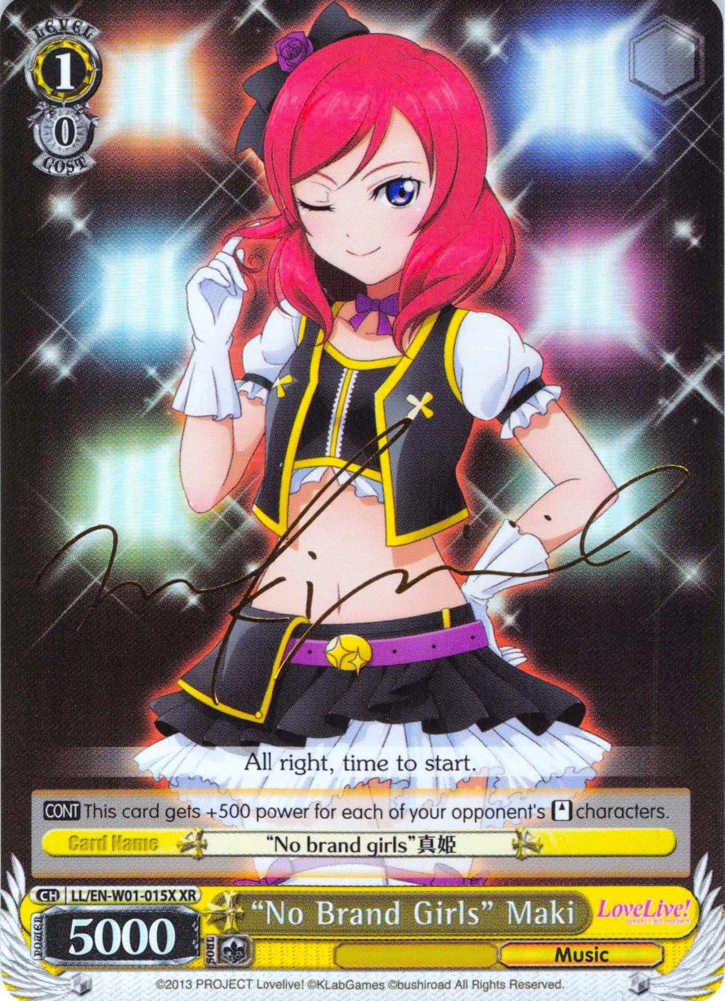 Image for "No Brand Girls" Maki (XR) (Love Live! DX) (LL/EN-W01-015X XR) - Weiss Schwarz