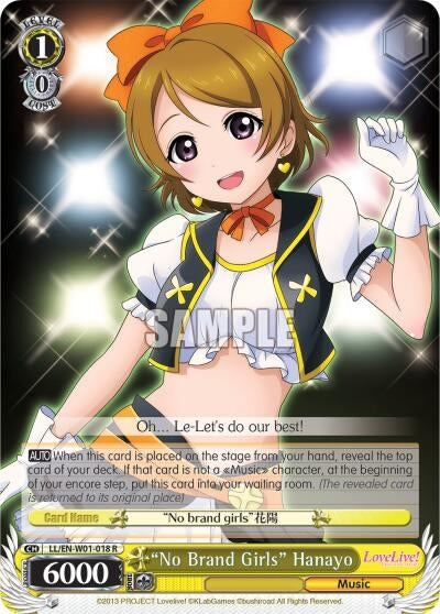 Image for "No Brand Girls" Hanayo (Love Live! DX) (LL/EN-W01-018 R) - Weiss Schwarz