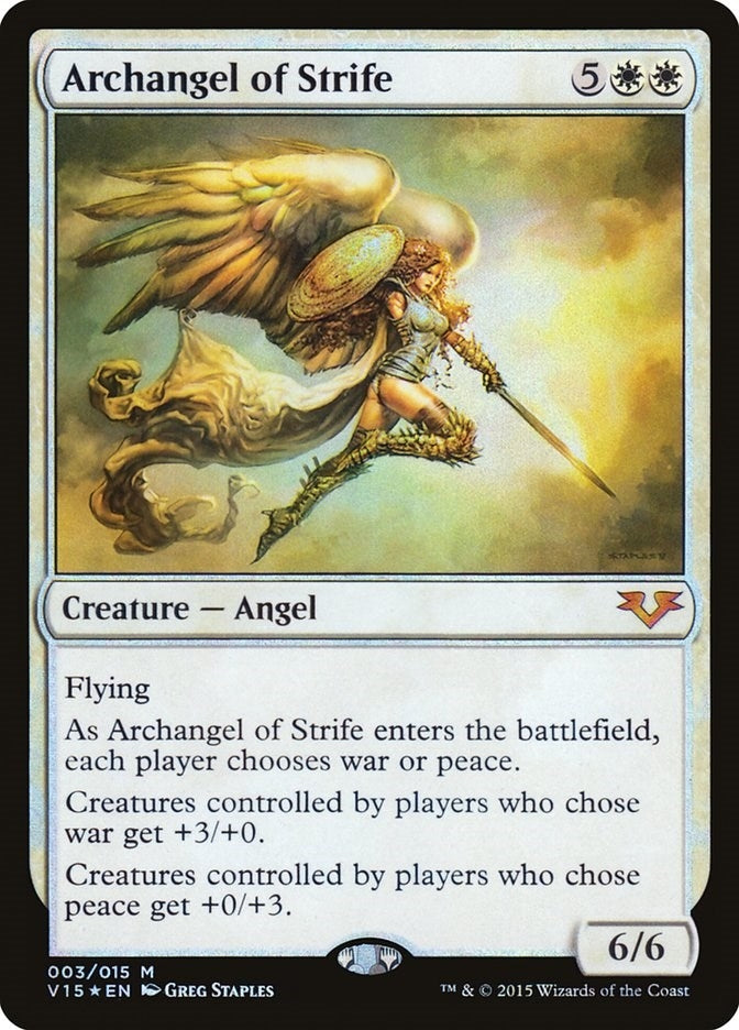 Image for Archangel of Strife (From the Vault: Angels) (3) - Magic: The Gathering